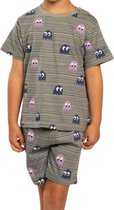 Eskimo Pyjama korte broek - Grey - maat 116 (116) - Jongens Kinderen - Katoen/Polyester- 13.01.43050-116
