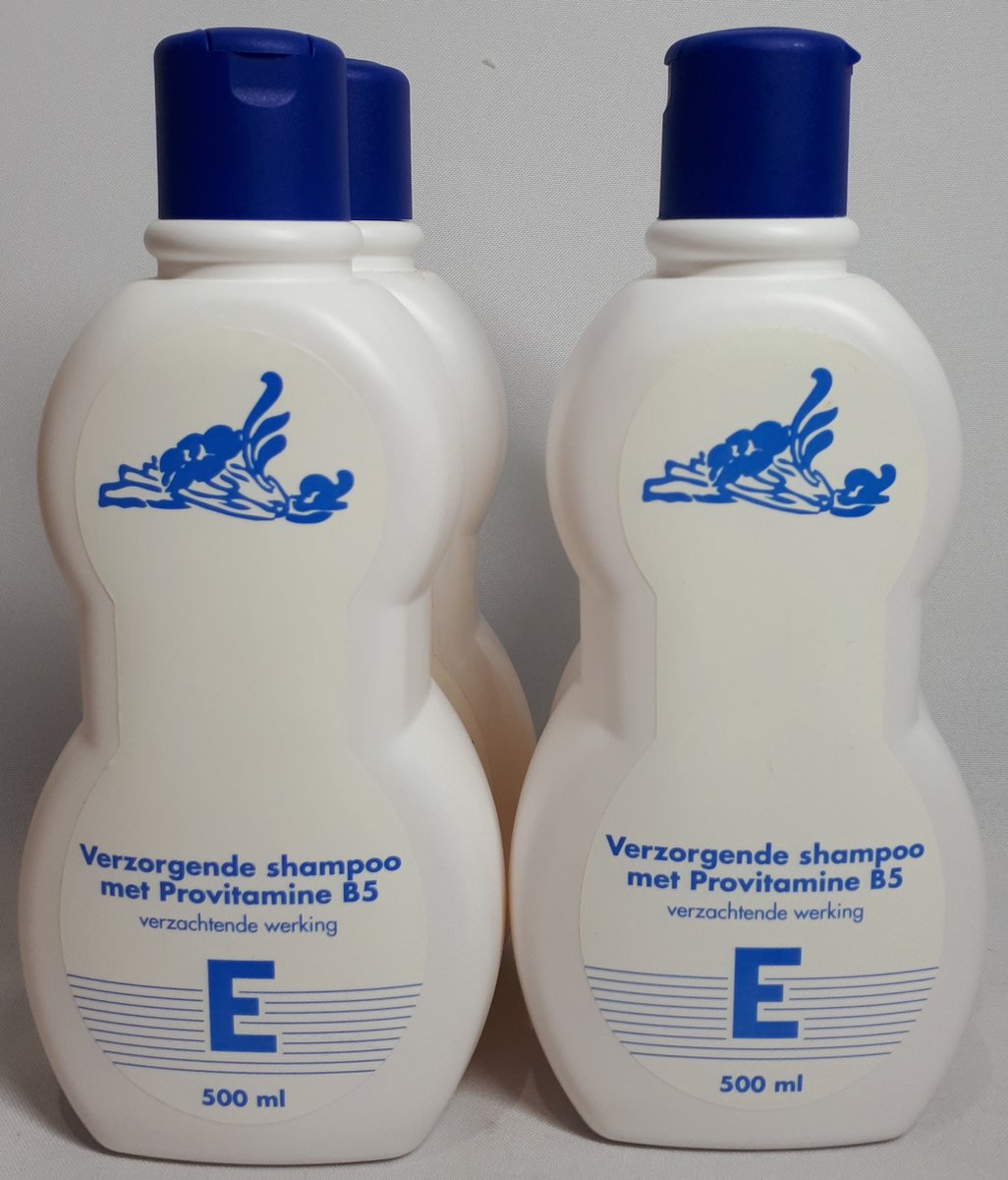 Verzorgende Shampoo - Met Provitamine B5 - Verzachtende Werking - Munt/Mint Geur - Frisse Geur - 500 ml - Voordeel Set van 4 Stuks