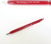 Pen Met Gravering - Bonuspapa Ik Hou Van Jou