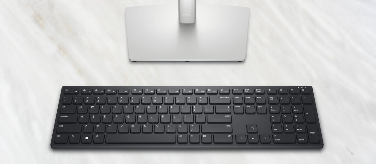 Dell KB500 draadloos toetsenbord - stille, ergonomische typen thumbnail 4