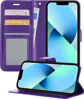 Coque pour iPhone 14 Plus Case Book Case Cover Wallet Cover Walletcase - Coque pour iPhone 14 Plus Case Bookcase Case - Violet