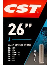 CST - Chambre à air de vélo - Valve automatique - 40 mm 26 x 1.75 - 1 1/4
