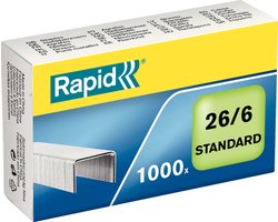 Rapid Standaard Gegalvaniseerd 26/6 Nietjes - 1000 Nietjes