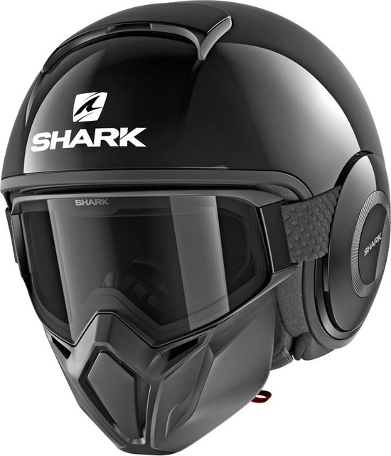 Casque Shark Street Drak Blank Blk Black Jet - Casque de moto - Taille M |  bol.com