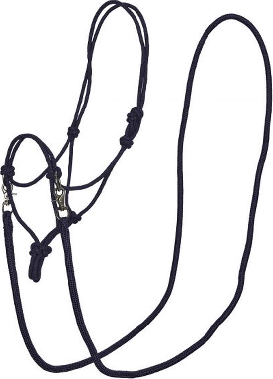 Imperial Riding - Licol Corde Halter - Licol Corde - Zwart - Cob
