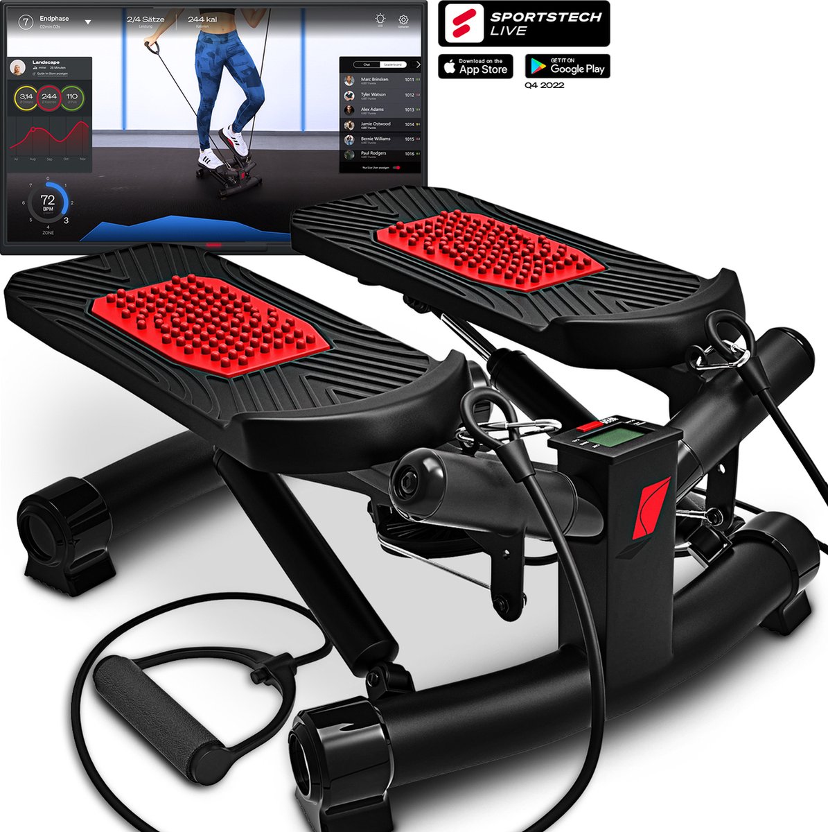 Bol.com Sportstech Twisted Stepper STX300 - 2in1 Fitnessapparaat aanbieding