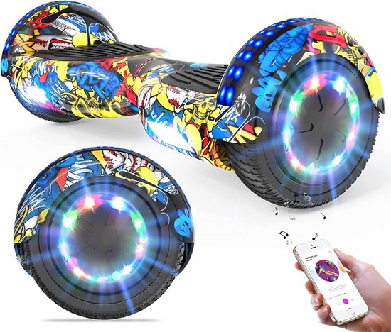 Evercross 6,5 pouces Hoverboard avec roues flash + carte mère TAOTAO,  scooter