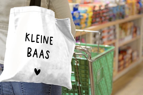 Sac bandoulière - Sac de plage - Shopper Proverbes - Little Boss - Citations - 45x45 cm - Sac en coton