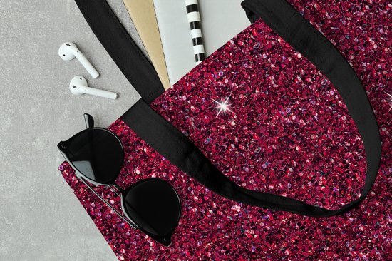 MuchoWow® Sac bandoulière - Sac de plage - Big Shopper - Sac shopping - Grenat - Structure - Signe du zodiaque - Motifs - 45x45 cm - Sac en coton