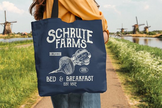 Sac bandoulière - Sac de plage - Shopper Betterave - Rétro - Lettres - 40x40 cm - Sac en coton