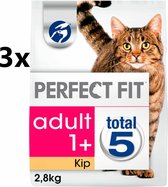 Perfect Fit - Nourriture pour chat - Kip adulte - 3x2,8kg