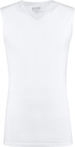 Slater 1600 - Stretch mouwloos T-shirt V-hals wit S 95% organisch katoen 5% elastan