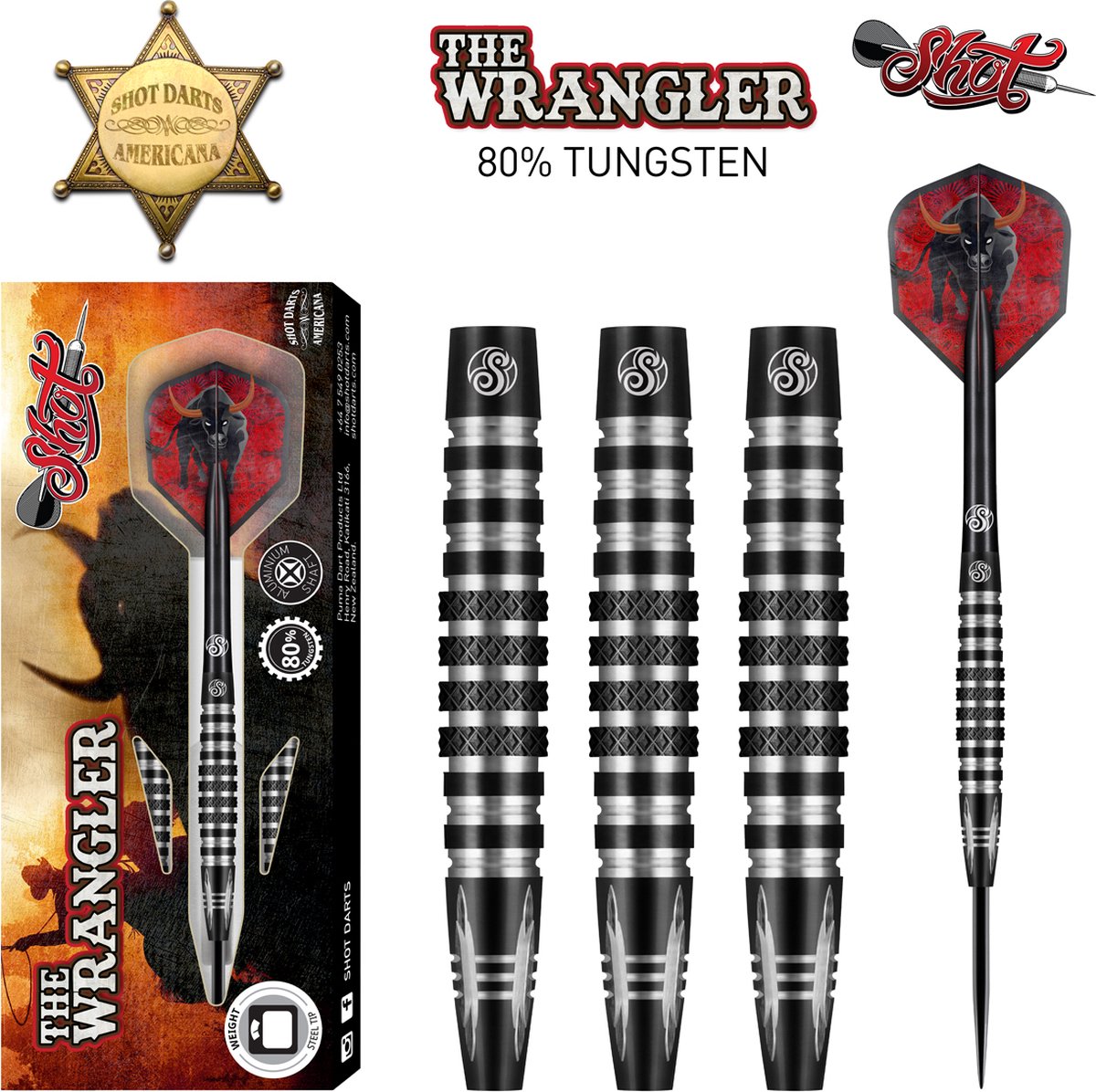 Shot Americana The Wrangler 80% - Dartpijlen 24 Gram