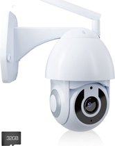 Bol.com Looki 360PRO Beveiligingscamera voor Buiten - Full HD - met 32GB SD-kaart & Cloud - WIFI IP camera - Wit aanbieding