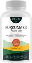 Kenzi Kurkuma met zwarte peper extract Bioperine 60 capsules