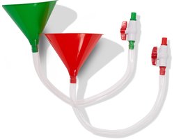 2 Stuks Bierbong met Afsluitklep - Hoogwaardige Biertrechter met Lekvrije Stop - Ideaal voor Studentenfeesten, Leuke Festivals – Bier drinkspelletjes voor verjaardagen, Kerstmis, nieuwjaarsfeest