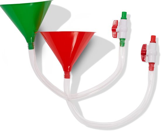 Bierbong Trichter Mit Doppelventil - Auslaufsicherer Party Trichter Für Hausbar & Events