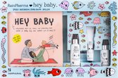RainPharma - Hey Baby Gift Box - Babyhuidverzorging - Skin Wash & Shampoo - Badmelk - Body Oil