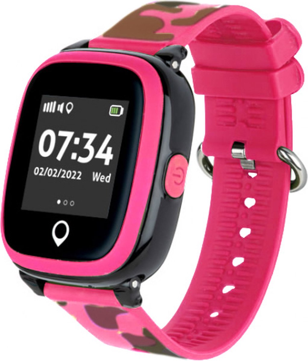 Spotter GPS Kinderhorloge roze Smartwatch Kind Kinderhorloge GPS