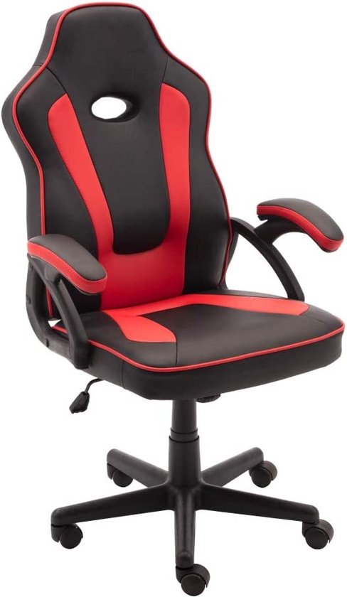 Play haha. Gaming stoel Bureaustoel Draaistoel Computerstoel Werkstoel Bureaustoel Ergonomische stoel Racestoel Lederen stoel PC-gamingstoel (Rood