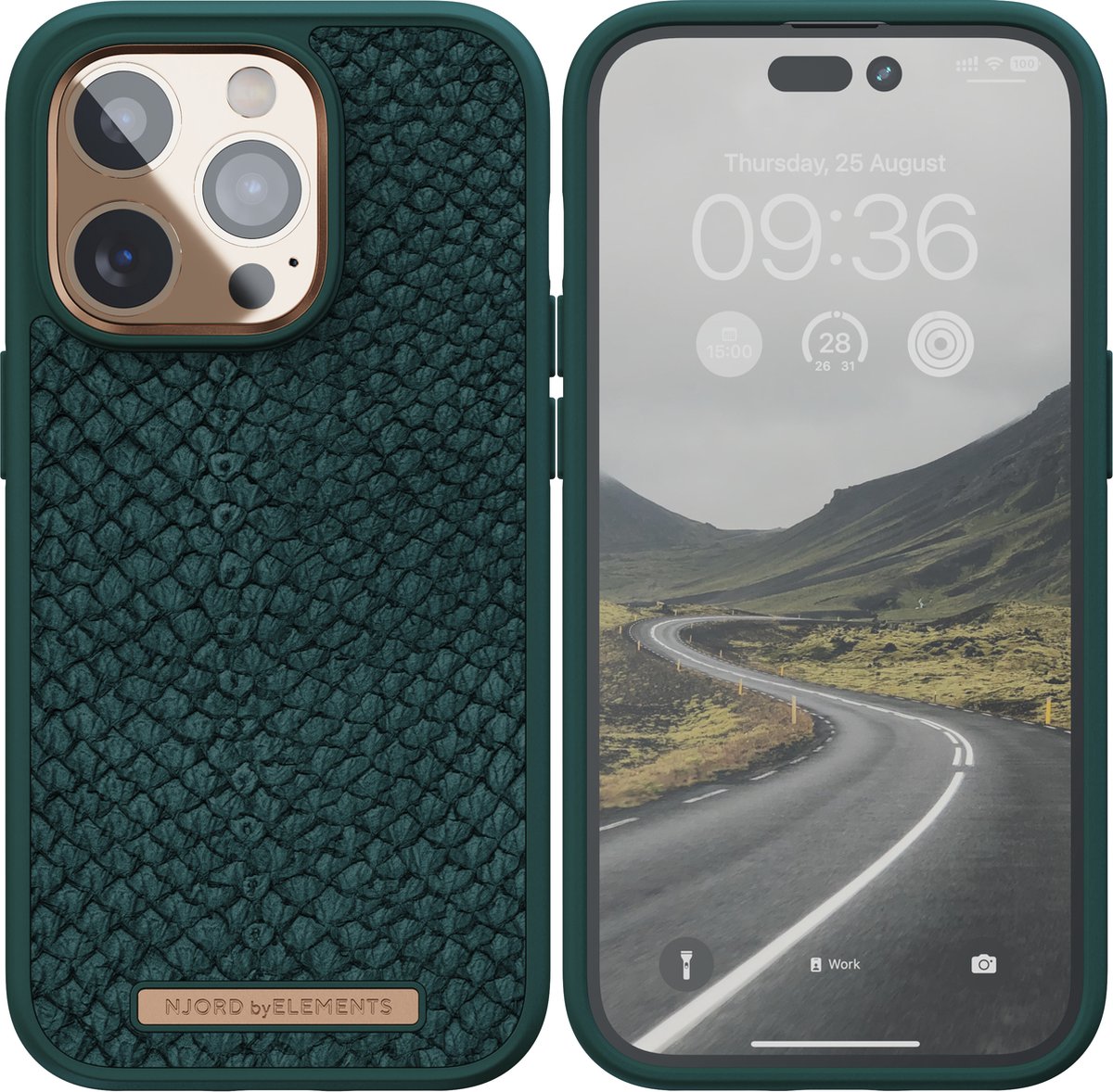 Njord byELEMENTS iPhone 14 Pro Max hoesje - Back Cover Telefoonhoesje - Groen