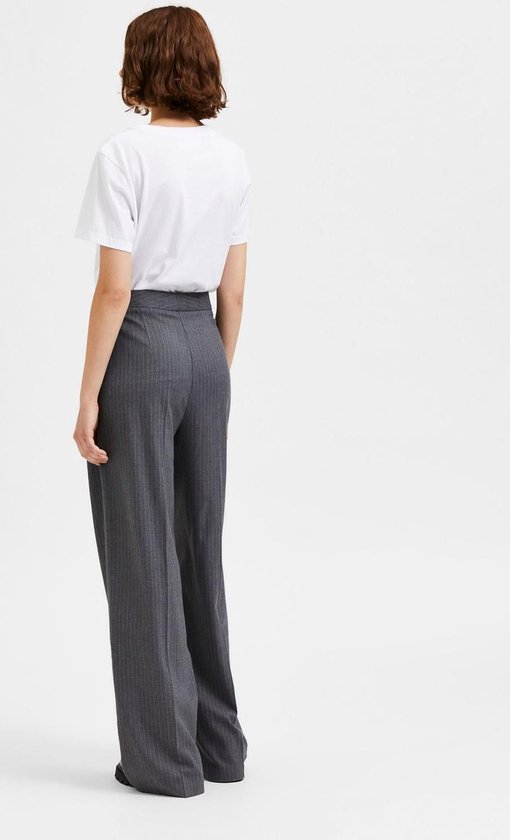 Camil Hw Wide Pant Silver Grey