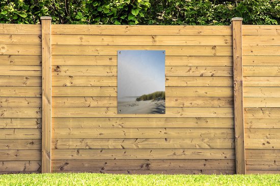 Affiche de jardin Un ciel bleu clair au dessus des dunes 60x80 cm - Toile de jardin / Toile d'extérieur / Peintures d'extérieur (décoration de jardin)