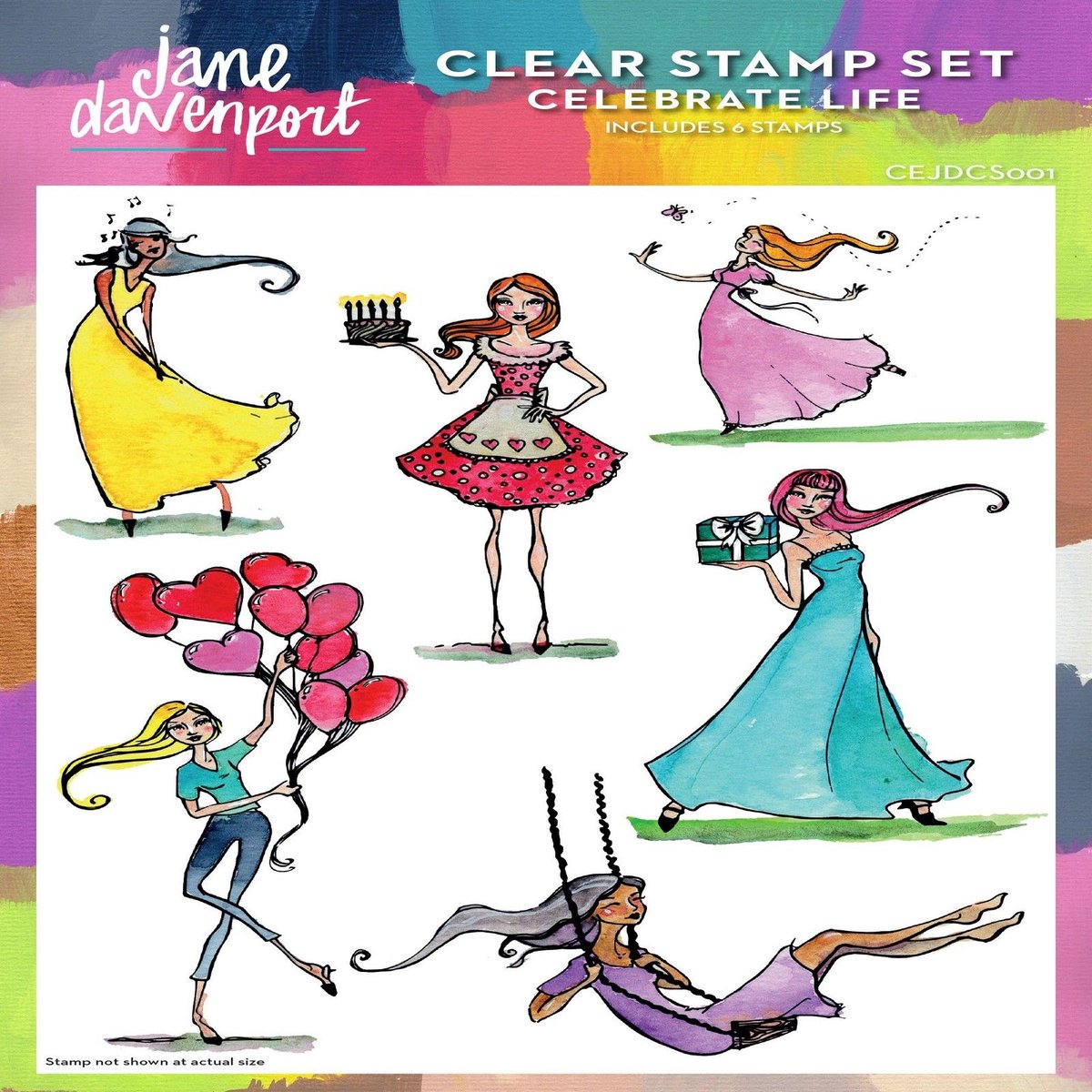 Creative Expressions Clear Stamp Set Celebrate Life