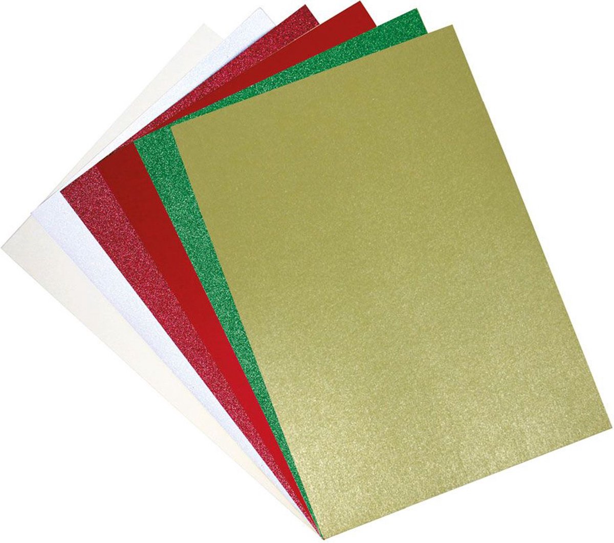 Sizzix Surfacez Cardstock Sheets Pearl & Glitter Festive A