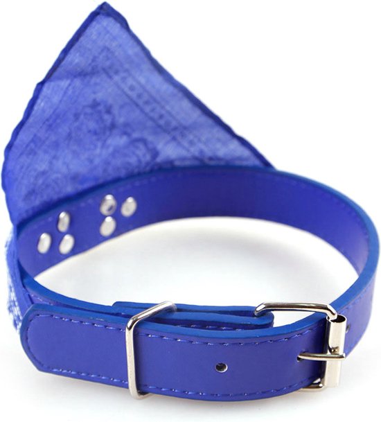 Newtensina Fashion Dog Bandana Collar Hondenhalsband Jongen Medium Bandana Puppy Bandana Met Kraag Voor Honden Lichtblauw L