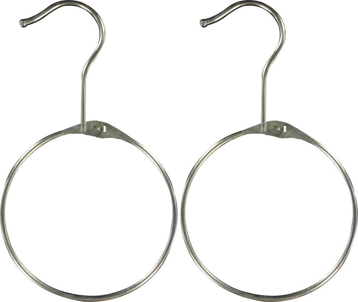 Riemhanger / sjaalhanger / warenring / draagtassen hanger ø120mm metaal met haak 10 stuks