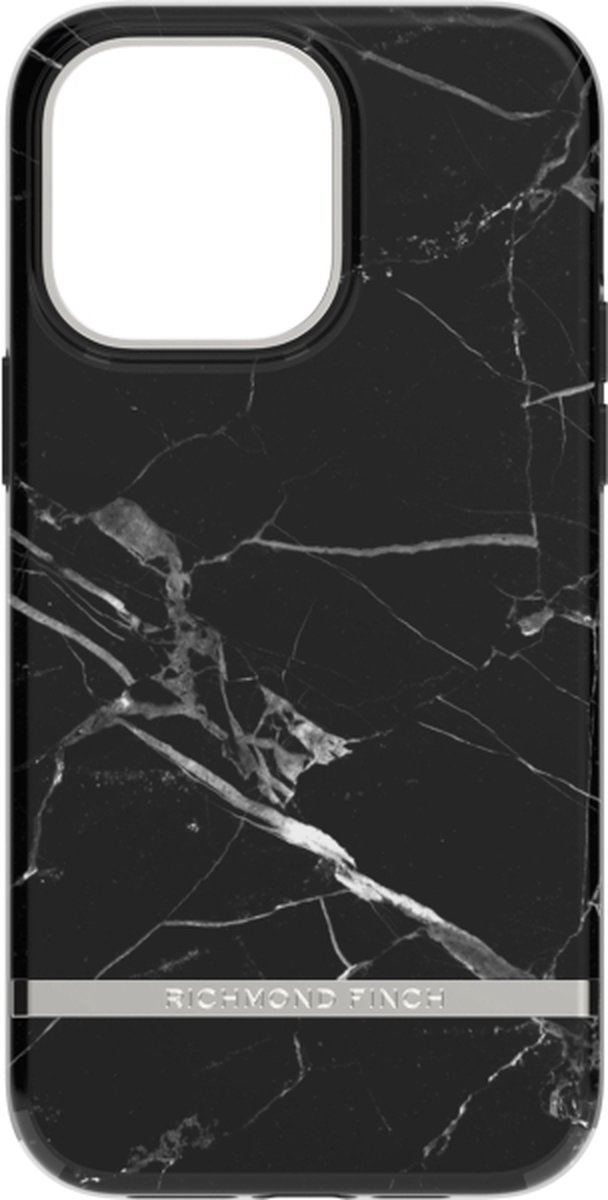 Richmond & Finch Black Marble hoesje voor iPhone 14 Pro Max - Zwart
