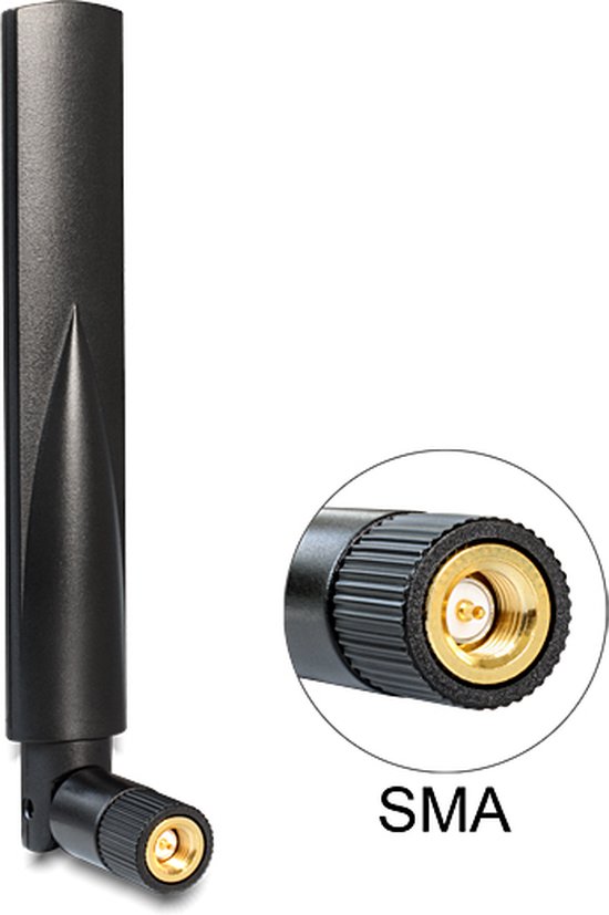 DeLOCK 88416 – Antenna GSM/UMTS 3 DBi, Direzionale, Connettore RP-SMA, Nera Snodabile - 2