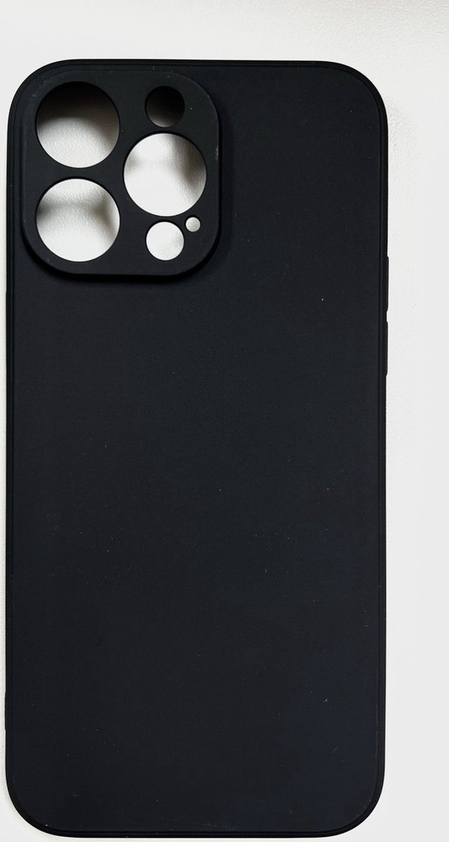 RNZV - Iphone 14 PRO MAX CASE - iphone 14 pro max hoesje - iphone case - hard case - extra camerabescherming - Zwart