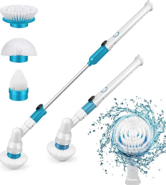 Sunydog Brosse De Nettoyage Électrique Sans Fil 5 Têtes Multifonction Pour Cuisine, Salle De Bain Et Voiture