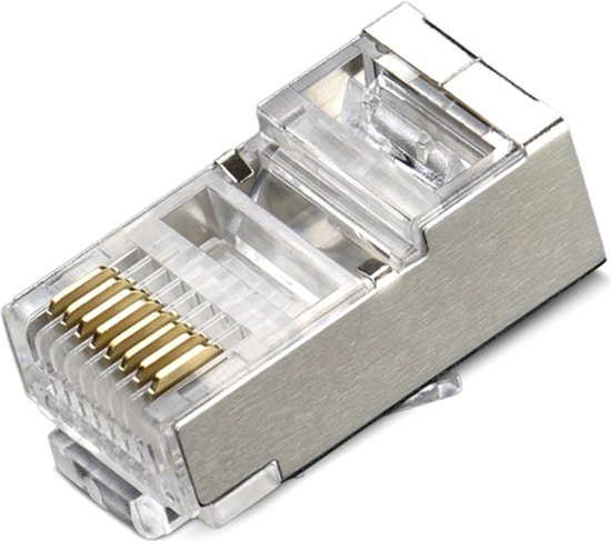 8 stuks CAT 7 RJ45-netwerkstekker zonder gereedschap voor