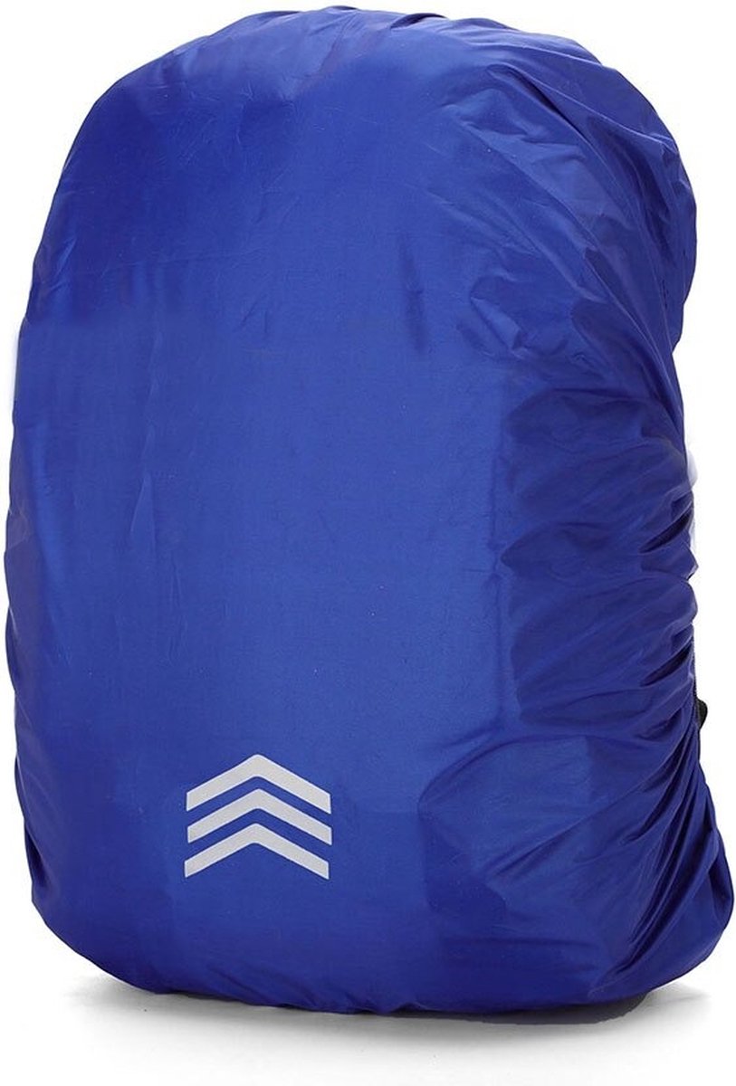 Regenhoes Rugzak – 3 Pijlen – 30 tot 40L – M – Blauw – Kasey Products