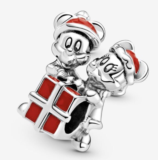 925 Sterling Zilver Bedels | Mickey en Minnie Mouse Cadeau | Kerst cadeau  |... | bol.com