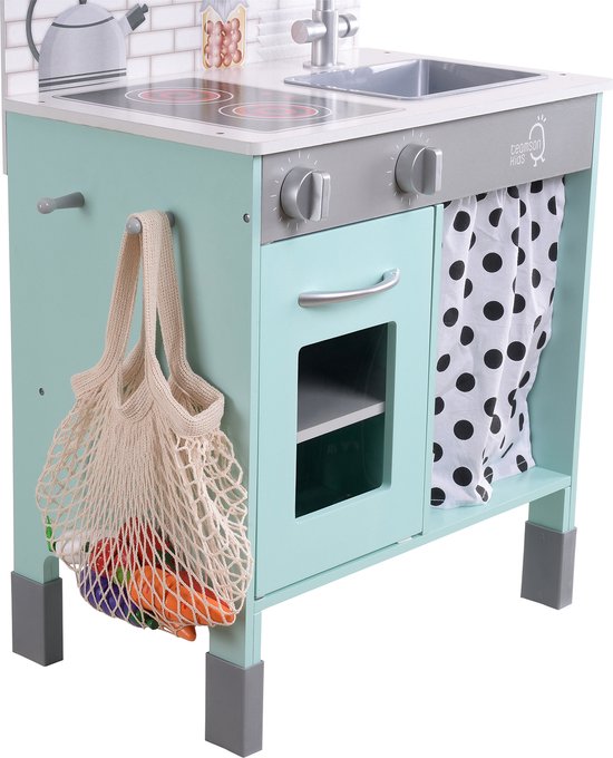 Teamson Kids Modern Houten Speelkeuken - Kinderspeelgoed - Rollenspel Speelgoed - Mintgroen van Teamson Kids — afbeelding 5