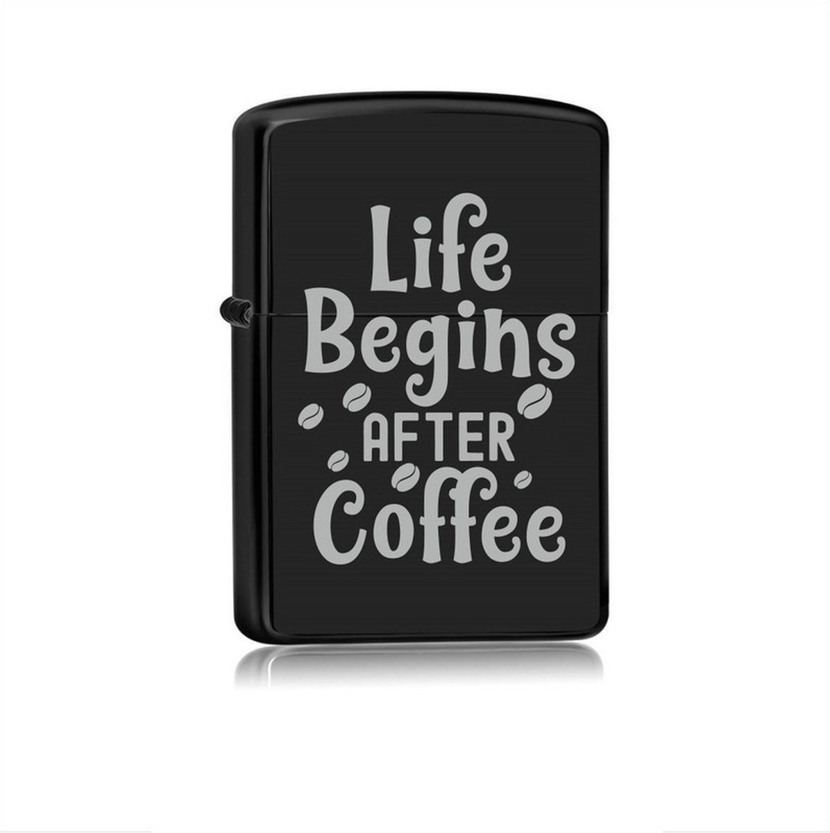 Goedkoopste Aansteker Zwart - Life Begins After Coffee