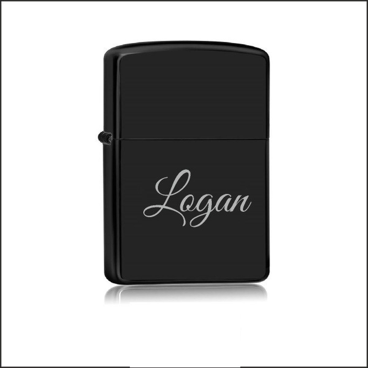 Aansteker Zwart Met Naam - Logan