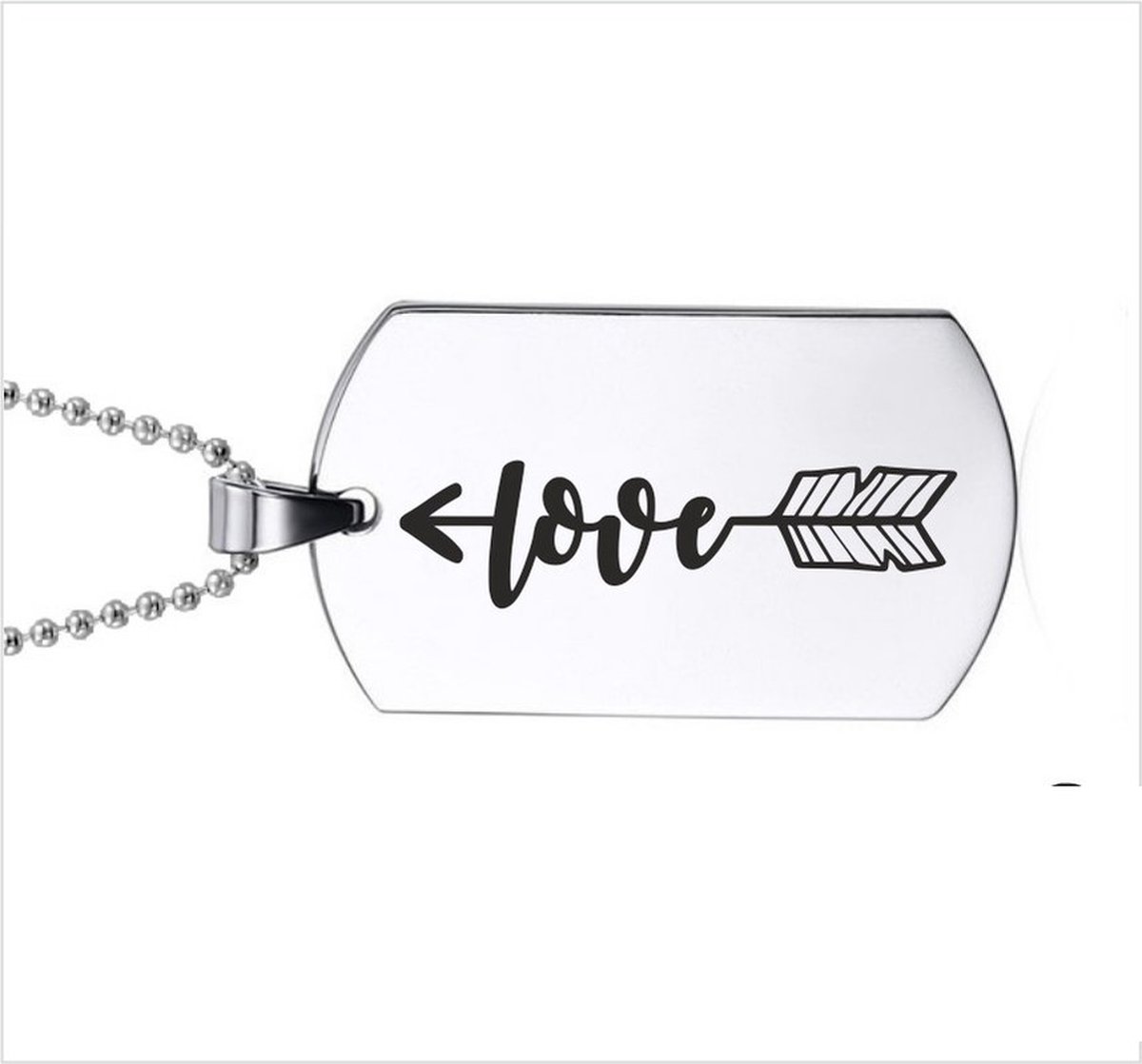 Ketting RVS - Love