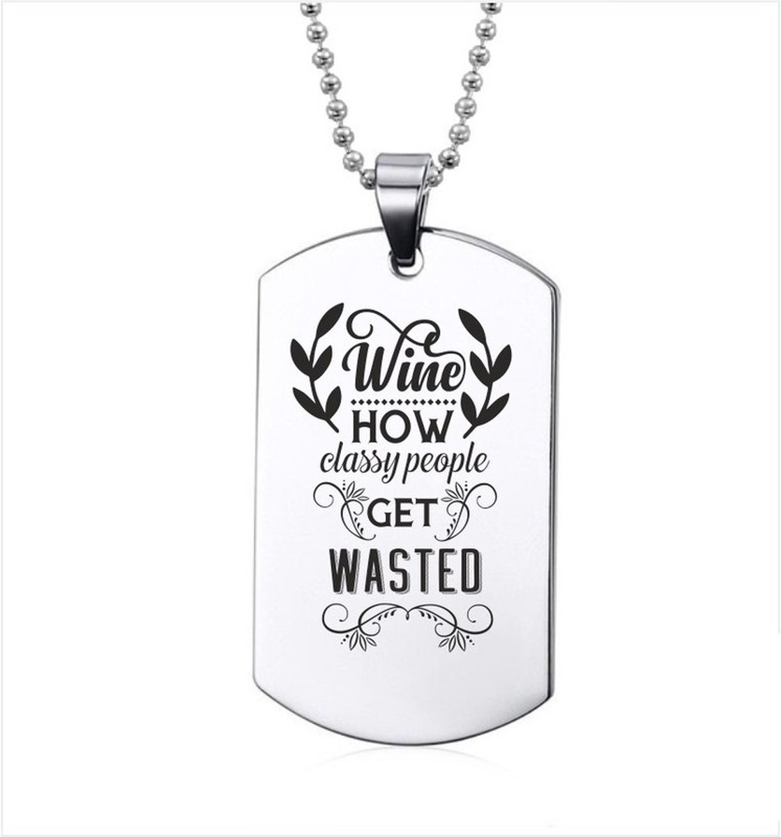 Ketting RVS - Get Wasted