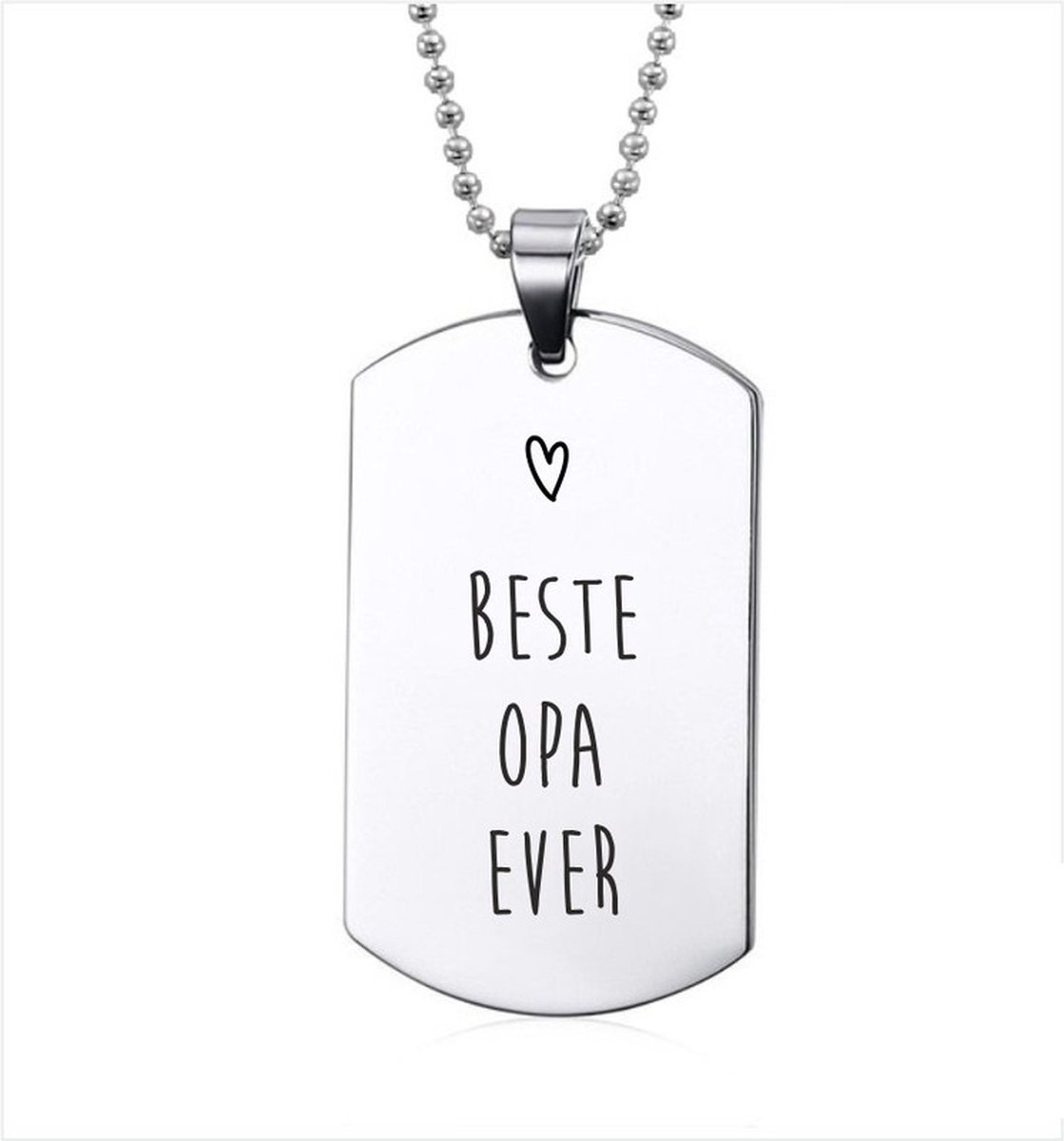 Ketting RVS - Beste Opa Ever