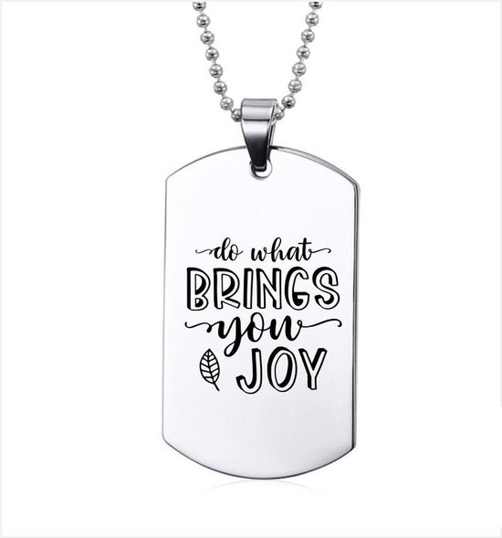 Ketting RVS - Do What Brings You Joy
