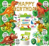 130-delig feestpakket dinosaurus - 43 stuks ballonnen - Dinosaurus thema feestje - Dino versiering - Dino feestartikelen - Dino slinger - Dino ballonnen - Dino kinderfeestje