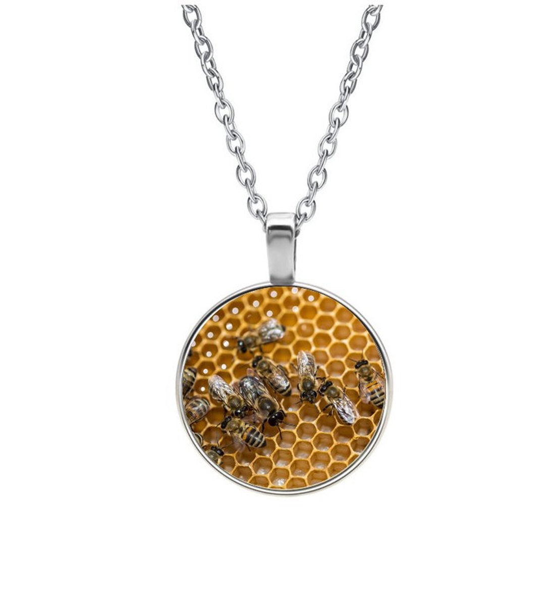 Ketting Glas - Bijen
