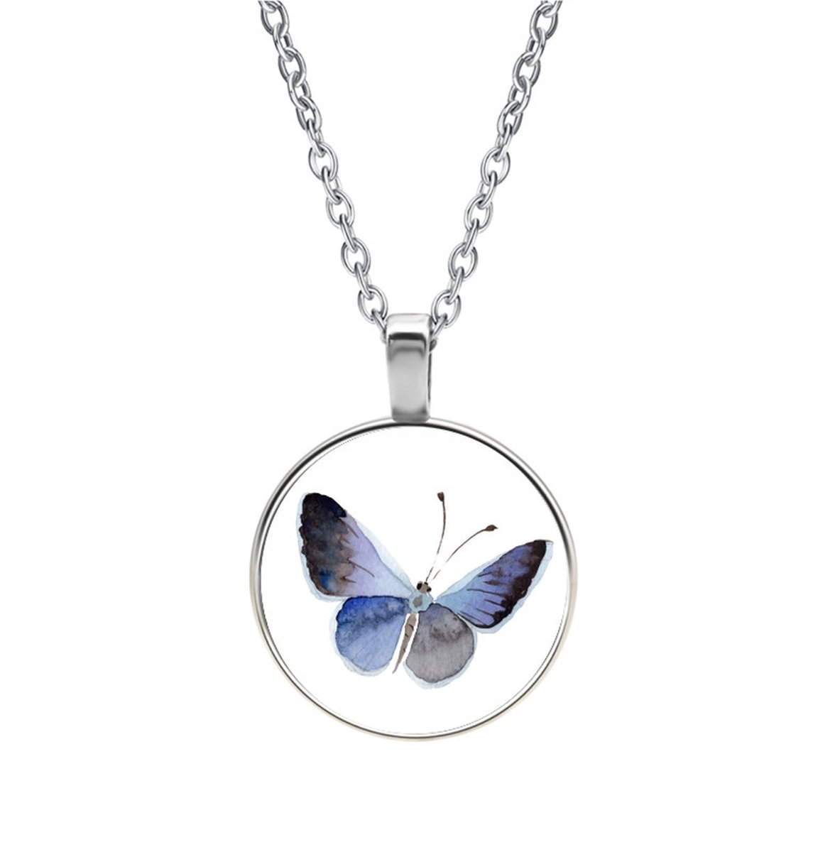 Ketting Glas - Vlinder