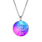 Ketting Glas - Leukste Stiefvader Van De Wereld