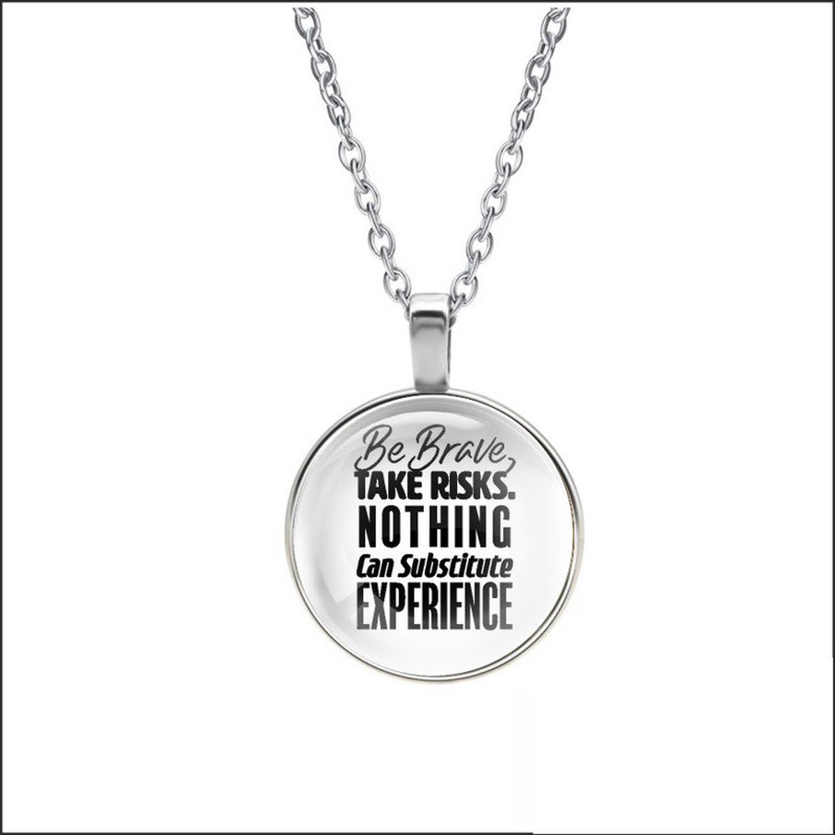 Ketting Glas - Be Brave, Take Risks